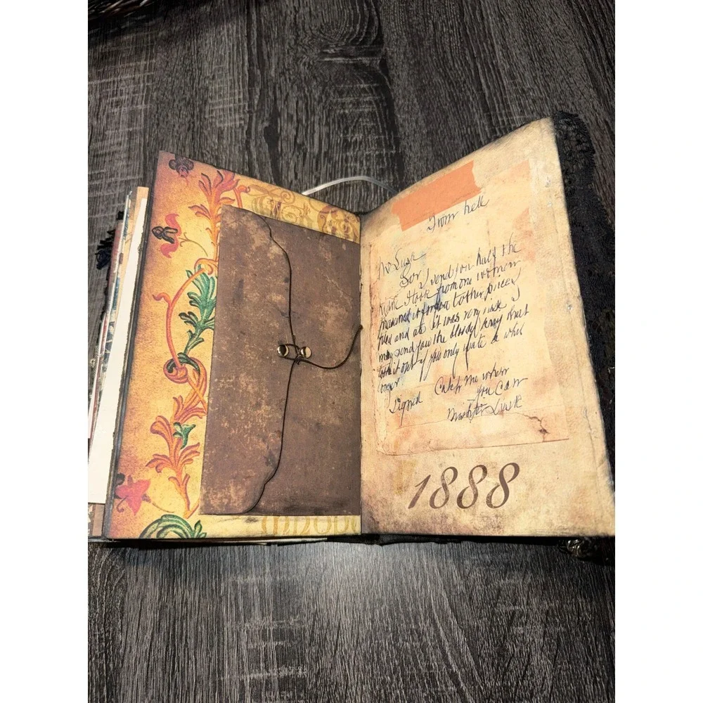 Jack‎ the Ripper Themed Junk Journal Mixed Media Art Book Notebook